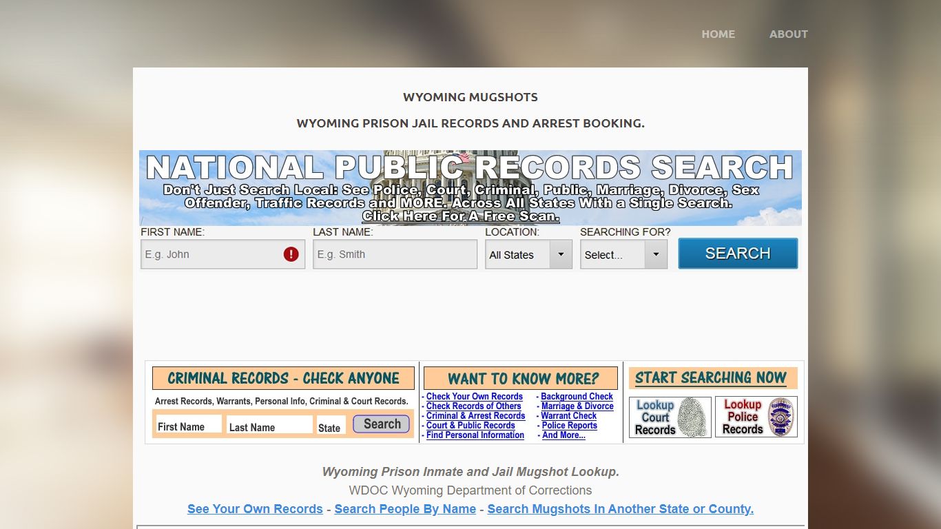 Wyoming Mugshots: Locate WDOC Wyoming Department of Corrections Inmates ...